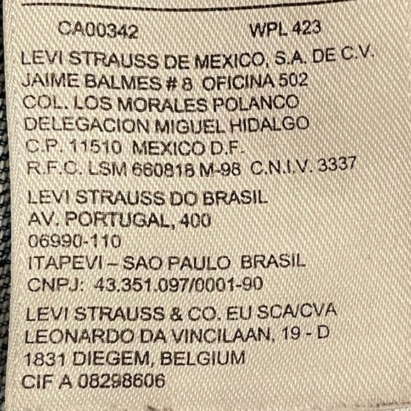 EUC Levi Strauss Denim Button~Down Short Waist Jacket Sz Lg Silver Buttons denim - Picture 7 of 9